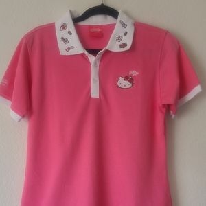 Pink Hello Kitty Polo Shirt